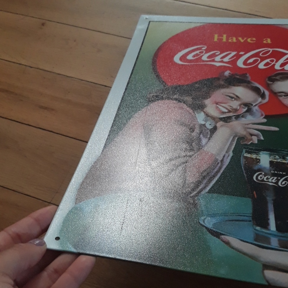 Vintage Coca-Cola Tin Sign Decor - Picture 6 of 6
